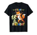 Its My 18th Birthday Dabbing Fox T-Shirt