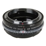 Vizelex Cine ND Throttle Lens Mount Adapter - Canon FD & FL 35mm SLR to Sony Alpha E-Mount