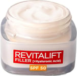 L’Oréal Paris Revitalift Filler Deep Replumping Anti-Ageing SPF50 Cream, 50Ml