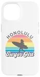 Coque pour iPhone 15 Honolulu Surfer Girl Hawaii Hawaii Surf Beach Cute