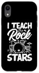 Coque pour iPhone XR J'enseigne aux stars du rock un professeur de musique drôle