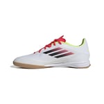 adidas Mixte F50 League Football Boots Indoor Chaussures, Cloud White/Core Black/Solar Yellow, 39 1/3 EU