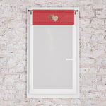 Soleil d'ocre, Brise bise Pur Coton 45x90 cm Love Rouge