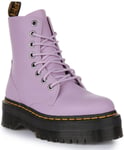 Dr Martens Jadon III 8 Eyelet Side Zip Platform Boot Lilac UK 3 - 12