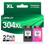 LOFBLAT 304 304XL Cartouches d'encre Remplacement pour HP 304 Noir et Couleur Cartouche pour HP 304 XL pour HP Deskjet 2620 3760 2625 2655 2630 3700 3720 3755 Envy 5010 5020 5030 5032