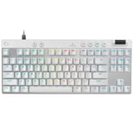 Logitech G Pro X TKL Rapid Analog Gaming Keyboard - White