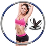 KANGSHENG Hoola Hoop, Hoola Hoop Lesté Pour L'exercice, Φ90CM Fitness Hoola Hoops Adultes Enfants,8 Sections Détachables-0.95KG, Profession Réglable Soft Hoola Hoop Pour Perdre Du Poids,Corde À Sauter