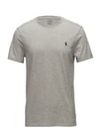 Custom Slim Fit Jersey Crewneck T-Shirt Tops T-shirts Short-sleeved Grey Polo Ralph Lauren