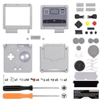 eXtremeRate Coque Customisée avec Boutons Complète pour GBA SP, Coque Motifs rétro Remplacement Compatible avec Écrans IPS et LCD Standard, Console et Écran Non Incluse,SFC Snes Classic EU Style