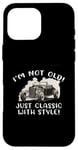 Coque pour iPhone 16 Pro Max Graphique « I'm Not Old I'm Classic with Style Car » Cadeau d'anniversaire