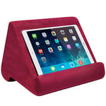 Ontel Pillow Pad Ultra Multi-Angle Soft Tablet Stand, Burgundy - Comfortable Angled Viewing for iPad, Tablets, Kindle, Smartphones, Books, Magazines, and More