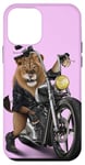 Coque pour iPhone 12 mini Lion Riding Classic Chopper Moto