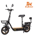 Kukirin C1 Pro Scooter Électrique, Moteur 500 W, Batterie 48 V 26 Ah, Pneu Pneumatique 14 Pouces, Vitesse Maximale 45 Km, Siège Arrière Et Panier De Rangement Avant, Rétroviseur