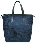 Michael Kors Travel Bag Navy Blue Camouflage Nylon Large Kent Mens RRP £260