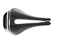 Selle Italia - Novus Boost TM Superflow, Performance Bicycle Saddle with a Wide Curved Seat and Increased Padding, Lightweight Technical Microfibre Structure - Black - L3