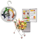 Fridge Freezer Thermometer Hanging Hook Analogue Temperature Monitor -30°C +50°C