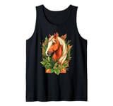 Nature Inspired Horse Graphic Cute Horse Tank Top