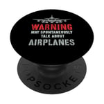 Vintage Je pourrais parler spontanément d'avions Fly Model PopSockets PopGrip Adhésif