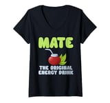 Womens Mate The Original Energy Drink Mate V-Neck T-Shirt