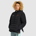 Womens Ellesse Jacket Padded Puffa Puffer Overhead 1/2 Zip Black 10uk Larus