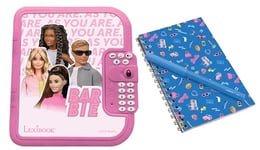 Lexibook Lexibook-SD50BB Mattel Barbie, Ken, Journal Intime électronique Stylo et carnet Inclus, interactif, Mot de Passe, Fonctions Amusantes, Effets sonores, SD50BB, Rose, EinheitsgroBe