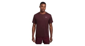 Maillot manches courtes nike dri fit uv miler rouge homme