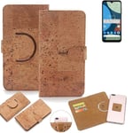 360° wallet case cork cover for Fairphone 4 case bag