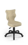 Ergonominen lasten tuoli Entelo Good Chair Petit VS26 3, beige/musta.