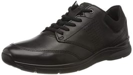 ECCO Mens Irving Sneakers Lace-Up, Black, 6 UK