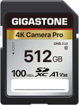 Carte Mémoire SDXC 512 Go,4K Caméra Pro Série,Vitesse de Transfert allant jusqu'à 100 Mo/s. Compatible avec Caméra Canon Sony Caméscope,A1 V30 UHS-I Classe 10 pour 4K UHD Vidéo(Q760)