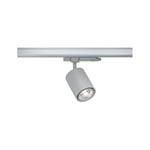 Paulmann 96567 Spot LED ProRail3 Kratos 50° 1050lm 9W 4000K 230V Argent système d'éclairage sur Rail, 9 W