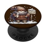 Winter Gnome Graphic For Cocoa Lovers And Sweater Weather PopSockets PopGrip Adhésif