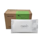 NAPKIN COTTON – Lingette rafraîchissante en pur coton à base d'aloe vera bio – Parfum bergamote, testé dermatologiquement, réutilisable et biodégradable – Lot de 10 pièces