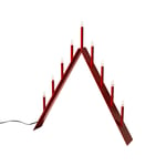 SMD Design Spica 9 adventsljusstake röd, led