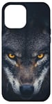 iPhone 12 Pro Max Wolf Lovers Black Wolf Wild Animal Lovers Wolf Illustration Case