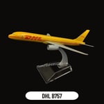 1:400 Skala metall Flygplan Replika Dhl Boeing 757 Flygplan Diecast modell Flygplan Hemmakontor Miniatyrleksaker för barn - Perfet 124.DHL B757