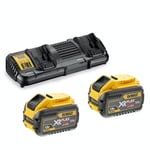 Dewalt Batteri & Laddare DCB132X2-QW 54 V 18/54V XR FLEXVOLT 9,0 Ah batteripack x2 med dubbelladdare