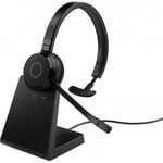 Jabra Evolve 65 TE Bluetooth-hörlur mikrofon och laddställ, MS, USB-A, Mono