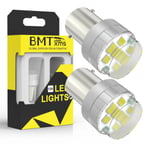 BMTxms 2st P21W 1156 BA15S Canbus LED DRL Körljus Glödlampa För Audi A4 B5 B7 A3 8P 8PA A6 C6 AVANT TT 8J Vit 6000K 1156 BA15S P21W