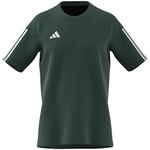adidas Mens T-Shirt (Short Sleeve) Tiro 23 Competition T-Shirt, Drkgrn/White, HU1328, Size M