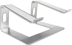 Support Ordinateur Portable Pour Travail Ergonomique [Surélévation D'Ordinateur Portable Pour Le Bureau, Laptop/Notebook Stand Aluminium Robuste, Macbook Pro/Macbook Air Support] Argent