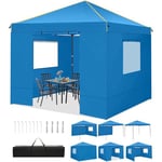 TOOLUCK Barnum Pliant 3x3m Tonnelle Pliante 3x3 Tonnelle de Jardin Exterieur Imperméable Professionnel Tente de Reception avec 4 Parois Latérales Tonnelle Tente UV 50+