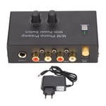 PP500P Phono Förförstärkare Professionell Lågt Brus Skivspelare Förförstärkare med DC 12V Adapter EU-kontakt 100‑240V