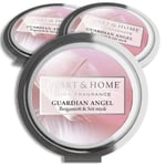 Doftvax Guardian Angel Patchouli Bergamott och Söt Mysk - Himmelsk doft för en fridfull atmosfär 3-pack Vit