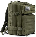 QT&QY 45L Sac à dos tactique militaire Sac d'assaut militaire Molle Grande capacité sac d'urgence Camouflage Randonnée Camping Trekking Sac à dos de chasse