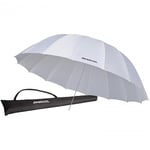 Westcott White Diffusion Parabolic Umbrella (220cm) -läpiammuttava sateenvarjo