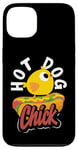 iPhone 13 Hot Dog Chick Fun Quirky Graphic Humor Case