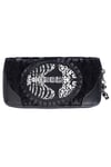 Ladies Gothic Punk Flocked Ivy Black Ribcage Lace Purse Wallet BANNED Apparel