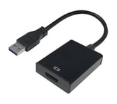 Blendend Adaptateur USB 3.0 vers HDMI. Convertit Les signaux USB en HDMI Haute Vitesse et de qualité, idéal pour connecter des appareils à des écrans et projecteurs. Compatible et Facile à Utiliser.