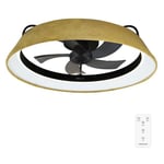 Cecotec - Ventilateur de Plafond avec Lumière EnergySilence LampAero 600 Green Design - 20 W, Diamètre 60 cm, Lampe LED, Télécommande, 3 Vitesses et 5 Pales, Mode Été/Hiver